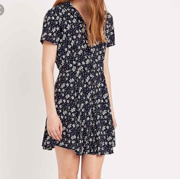 kimchi blue black floral dress